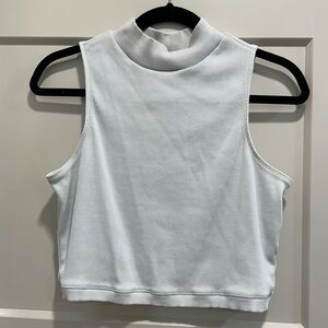 Everlane Women’s White Mock Neck Crop Top